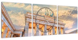 Slika - Brandenburška vrata, Berlin, Nemčija (sa satom) (90x30 cm)