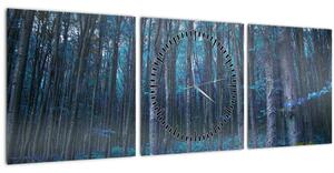 Slika - Čarobni gozd (sa satom) (90x30 cm)