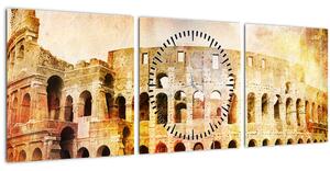 Slika - digitalno slikanje, Kolosej, Rim, Italija (sa satom) (90x30 cm)