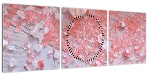Slika - Obmorsko vzdušje v roza odtenkih (sa satom) (90x30 cm)