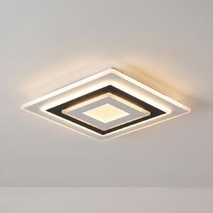 Lindby LED stropna svjetiljka Rebeka, 50 x cm, CCT, prigušljiva, prigušiva, Bijela, Dnevni boravak/blagovaonica, Plastika