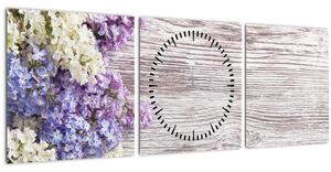 Slikanje lila na lesu (sa satom) (90x30 cm)