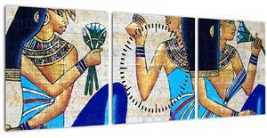 Slika - Egipčanske slike (sa satom) (90x30 cm)