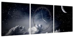 Slika - Zvezdnato nebo (sa satom) (90x30 cm)