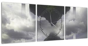 Slika - Gore na Islandiji, geometrijski kolaž (sa satom) (90x30 cm)