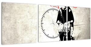 Slika - Občutek svobode (sa satom) (90x30 cm)