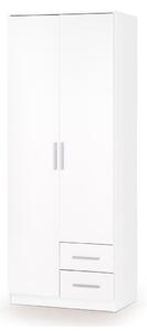 Ormar Houston A112Bijela, Sjajno bijela, 205x80x52cm, Porte guardarobaVrata ormari: Klasična vrata