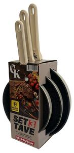 Grill King Ceramic 3u1 set tava s keramičkim premazom (20/24/28 cm)