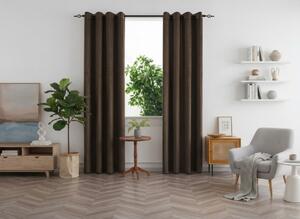 Zatemnjujuća zavjesa DUNES VELVET 140x250 cm, smeđa Sistem za vješanje: Traka za nabiranje