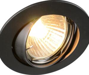 Set od 12 modernih ugradnih reflektora crne nagibne - Edu