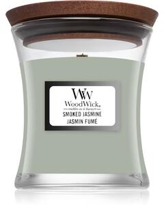 Woodwick Smoked Jasmine mirisna svijeća s drvenim fitiljem 85 g