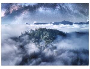 Slika šume u magli (70x50 cm)