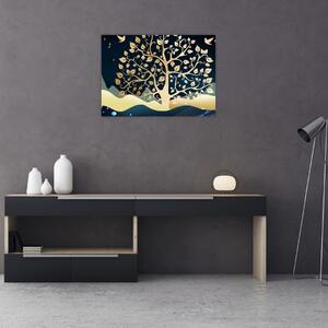 Slika zlatnog stabla (70x50 cm)