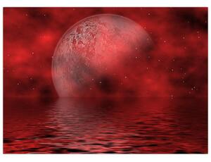 Slika - Mjesec na vodenoj površini (70x50 cm)