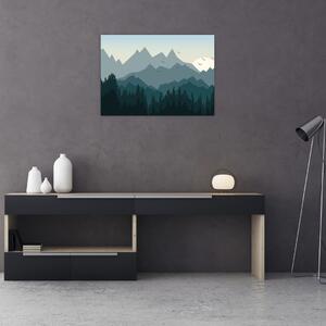 Slika - Planine pogledom grafičara (70x50 cm)
