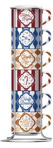 Bialetti Candyland set 6 složivih šalica za espresso, 80 ml