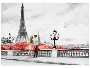 Slika - Ljubavnici u Parizu (70x50 cm)