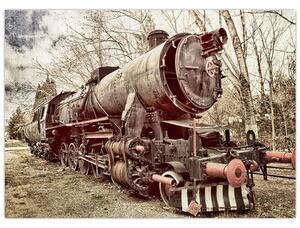 Povijesna slika lokomotive (70x50 cm)