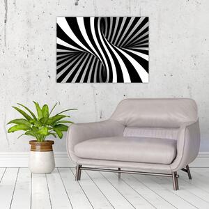 Apstraktna slika sa zebrastim prugama (70x50 cm)