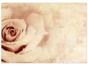 Slika - Cvijet ruže za zaljubljene (70x50 cm)