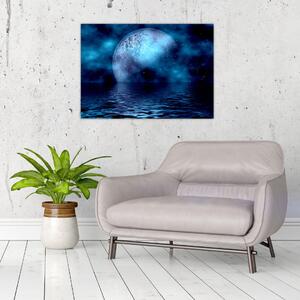 Slika Mjeseca iznad morske površine (70x50 cm)