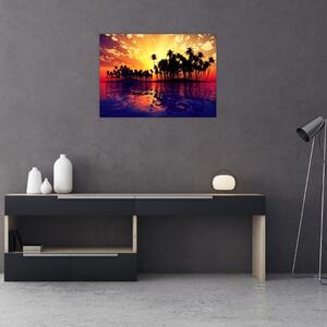 Slika otoka u zalasku sunca (70x50 cm)
