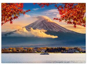 Staklena slika - Japan, planina Fuji (70x50 cm)