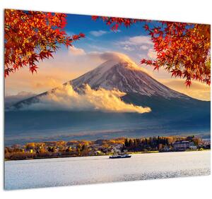 Staklena slika - Japan, planina Fuji (70x50 cm)