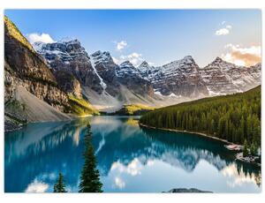 Staklena slika - Kanada, Nacionalni park Banff, jezero Moraine (70x50 cm)