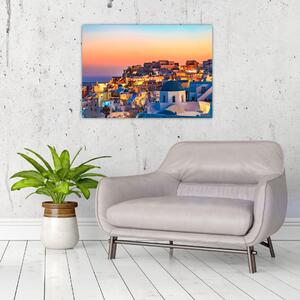 Slika - Santorini u sumrak (70x50 cm)