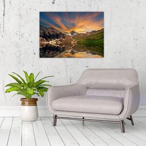 Slika - Odsjaj u planinskom jezeru (70x50 cm)