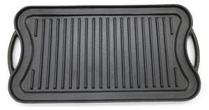 Grill King Outdoor Cast Iron BBQ dvostrana grill plancha, 51x27 cm