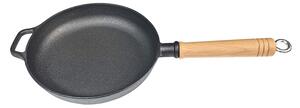 Grill King Cast Iron tava s drvenom ručkom, 25 cm