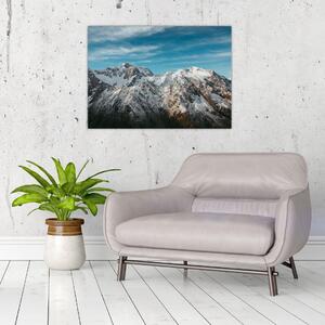Slika snježnih vrhova, Fiordland (70x50 cm)