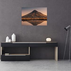 Slika odsjaj planine Taranaki, Novi Zeland (70x50 cm)