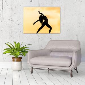 Staklena slika plesačice (70x50 cm)