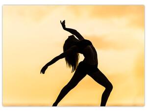 Staklena slika plesačice (70x50 cm)