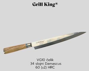 Grill King Damascus nož za sushi, 24 cm