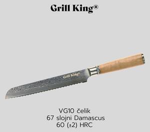 Grill King Damascus nož za kruh, 20,5 cm