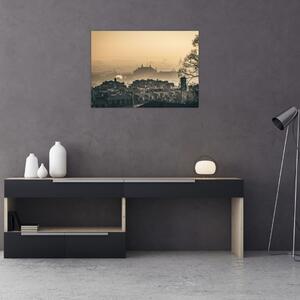 Slika - Grad pod maglom (70x50 cm)