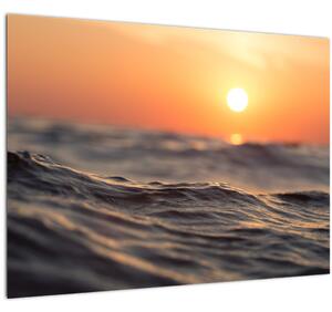 Staklena slika morskih valova (70x50 cm)