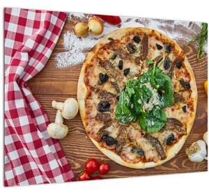 Staklena slika pizze (70x50 cm)