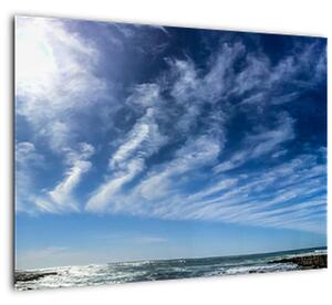 Staklena slika neba s oblacima (70x50 cm)
