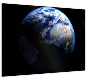 Staklena slika planete Zemlje (70x50 cm)