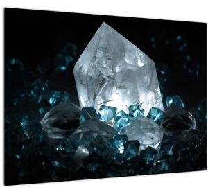 Staklena slika kristala (70x50 cm)