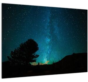 Staklena slika noćnog neba sa zvijezdama (70x50 cm)
