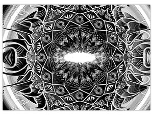 Slika crno-bijelih ornamenata (70x50 cm)