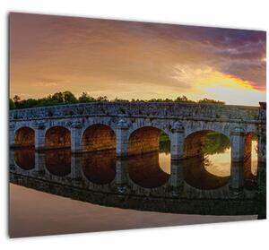 Staklena slika mosta (70x50 cm)