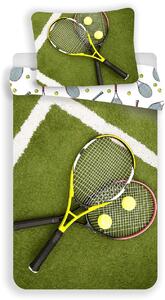 Pamučna posteljina TENIS zelena Dimenzije posteljine: 70 x 90 cm | 140 x 200 cm
