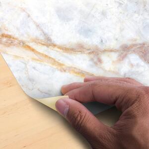 Podna naljepnica Ambiance Authentic White Marble, 40 x 40 cm